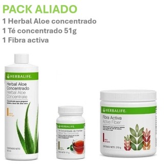 Pack Aliado Herbalife (Té, Aloe, Fibra) - Chupa Panza Perú