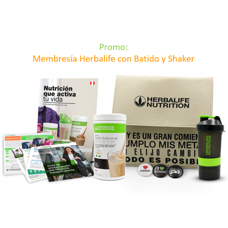 Promo Membresía con Batido y Shaker Herbalife