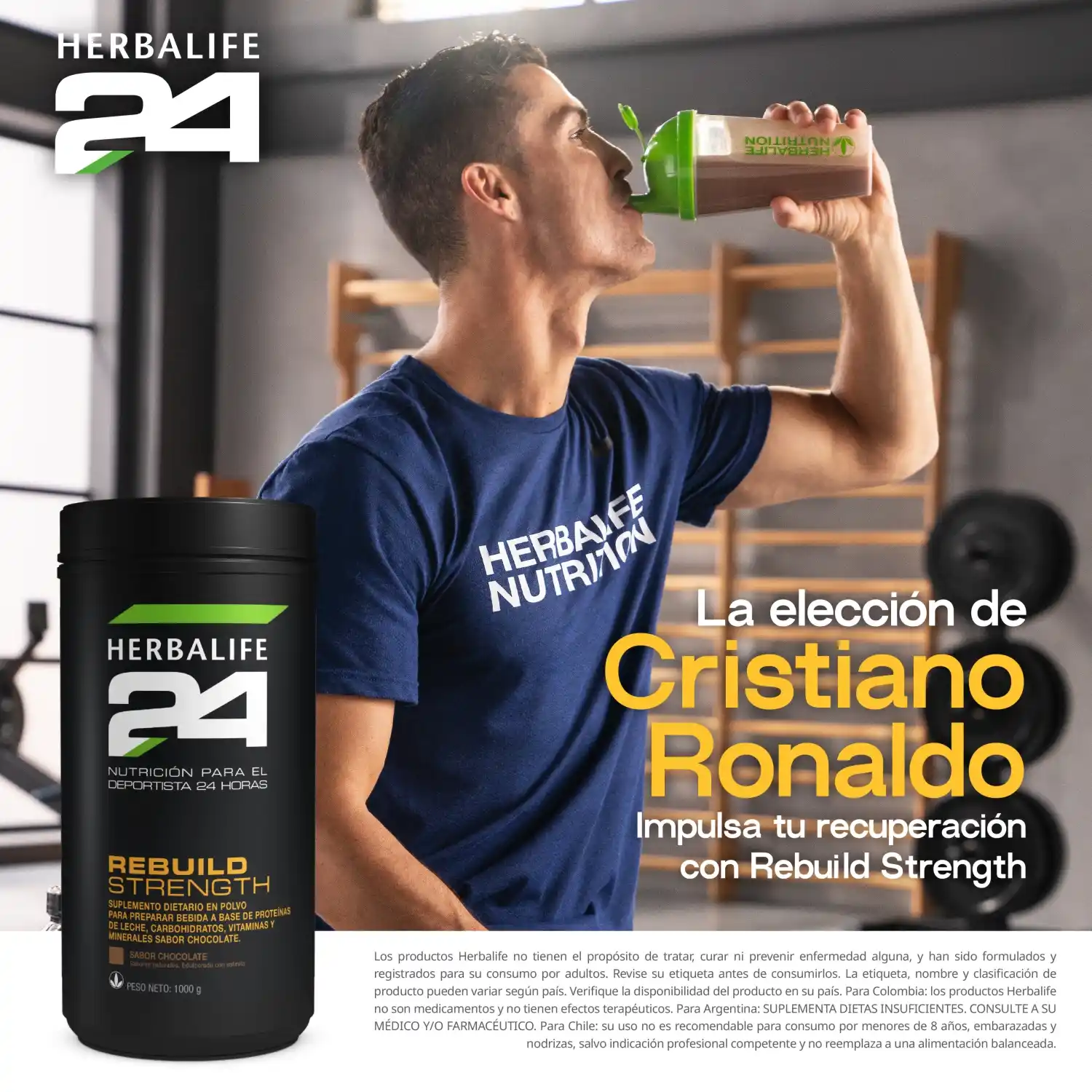 Proteína H24 Herbalife para recuperación muscular